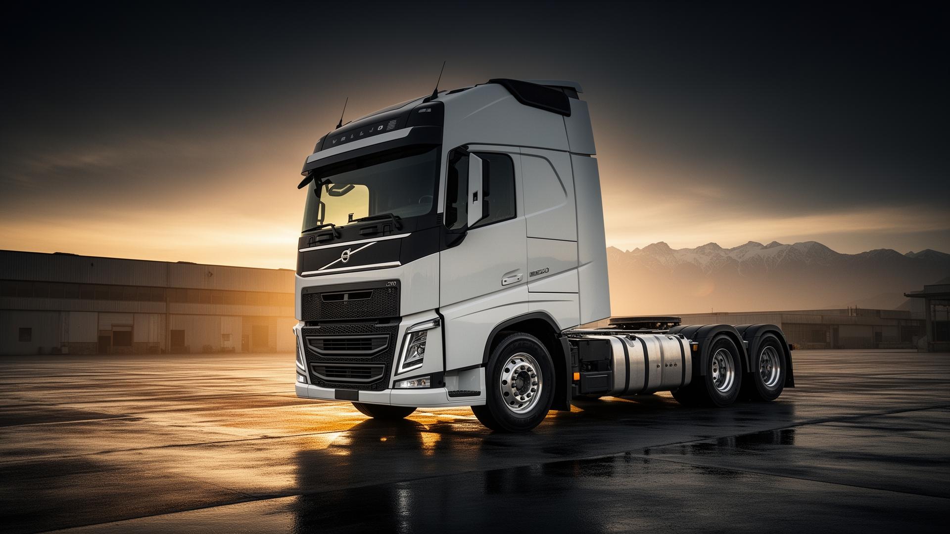 Camión Volvo en faena minera